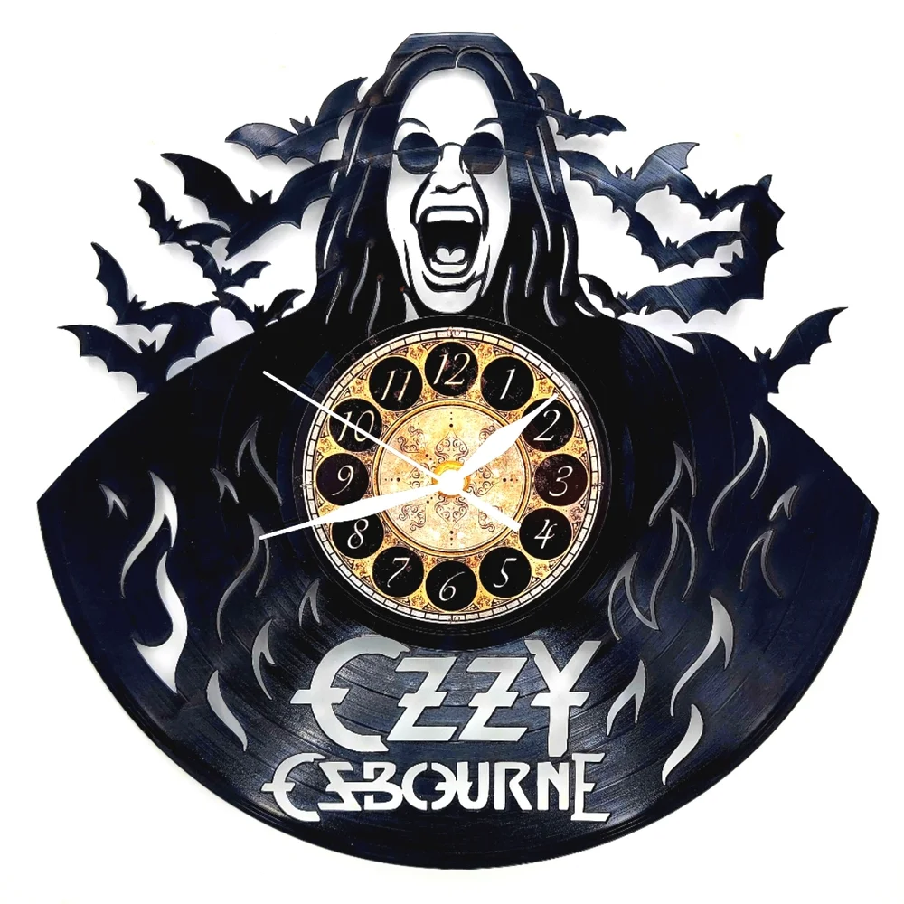 OZZY OSBOURNE vinyl record clock
